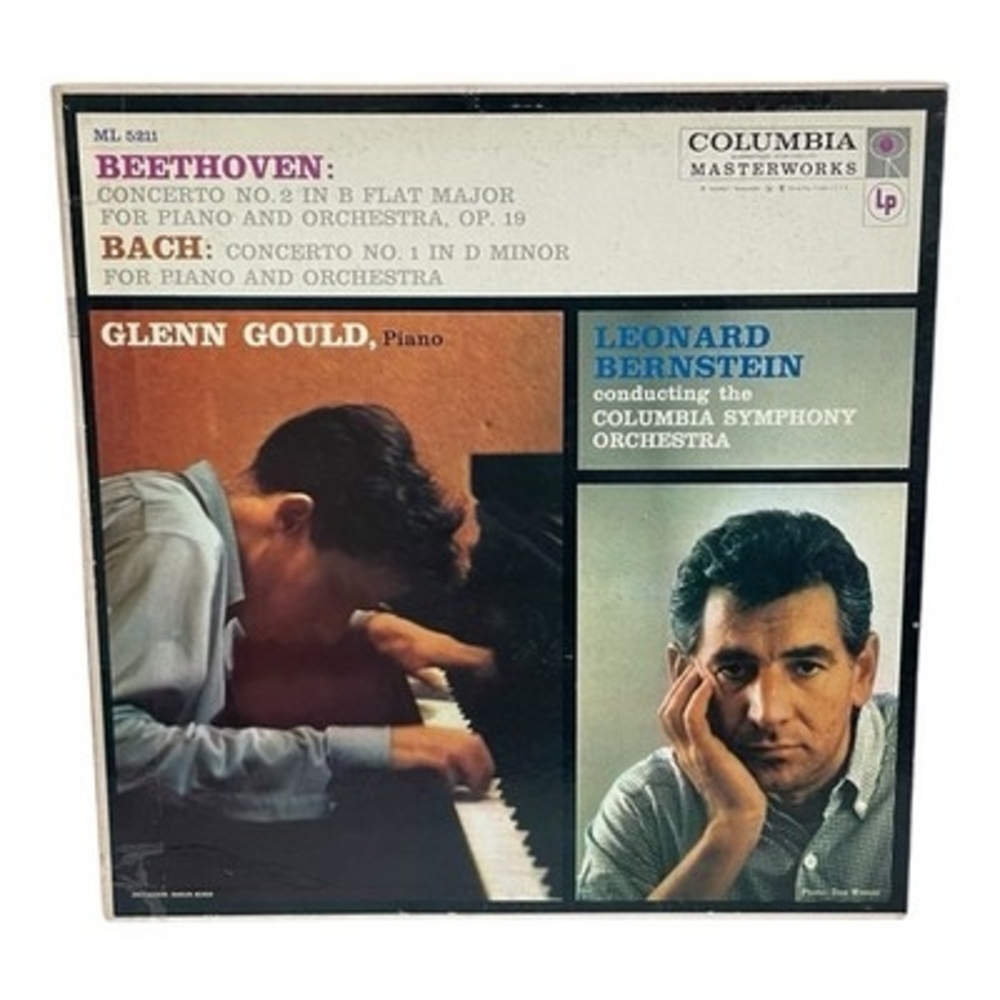 Glenn Gould Beethoven Concerto No. 2 / Bach Concerto No. 1 1957 Mono LP VG+/VG